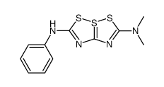 N,N-dimethyl-N'-phenyl-4λ4-[1,2,4]dithiazolo[1,5-b][1,2,4]dithiazole-2,6-diamine Structure