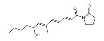 (E,E,E)-()-1-(8-hydroxy-6-methyl-1-oxododeca-2,4,6-trienyl)pyrrolidin-2-one picture
