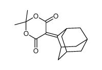 5-(2-adamantylidene)-2,2-dimethyl-1,3-dioxane-4,6-dione Structure