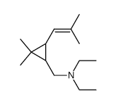 (2,2-Dimethyl-3-isobutenyl-cyclopropyl)-diethylamin结构式