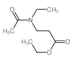 b-Alanine, N-acetyl-N-ethyl-,ethyl ester structure