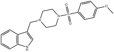 3-({4-[(4-methoxyphenyl)sulfonyl]piperazin-1-yl}methyl)-1H-indole图片