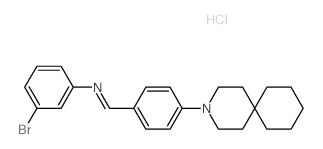 1-[4-(3-azaspiro[5.5]undec-3-yl)phenyl]-N-(3-bromophenyl)methanimine structure