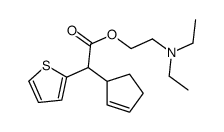 (2-Cyclopenten-1-yl)-2-thienylacetic acid 2-diethylaminoethyl ester Structure