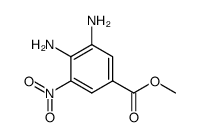 methyl 3,4-diamino-5-nitrobenzoate结构式