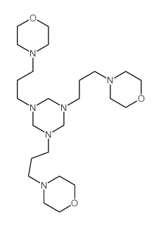 1,3,5-Triazine,hexahydro-1,3,5-tris[3-(4-morpholinyl)propyl]- Structure