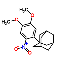 1-(4,5-Dimethoxy-2-nitrophenyl)adamantane Structure