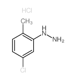 (5-氯-2-甲基苯基)肼盐酸盐结构式