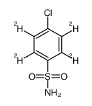 4-chloro-2,3,5,6-tetradeuteriobenzenesulfonamide结构式