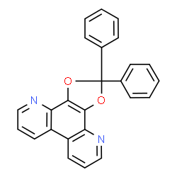2,2-Diphenyl-1,3-dioxolo[4,5-f][4,7]phenanthroline结构式