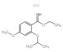 ETHYL 2-ISOPROPOXY-4-METHOXYBENZIMIDATE HYDROCHLORIDE structure