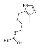 2-[(5-methyl-1H-imidazol-4-yl)methylsulfanyl]ethylcarbamodithioic acid Structure