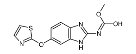 methyl N-[6-(1,3-thiazol-2-yloxy)-1H-benzimidazol-2-yl]carbamate Structure