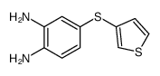 4-thiophen-3-ylsulfanylbenzene-1,2-diamine Structure
