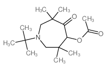 4H-Azepin-4-one,5-(acetyloxy)-1-(1,1-dimethylethyl)hexahydro-3,3,6,6-tetramethyl-结构式