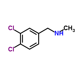 N-(3,4-二氯苄基)-N-甲胺结构式