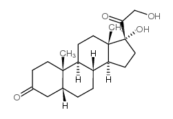 Pregnane-3,20-dione,17,21-dihydroxy-, (5b)- (9CI) structure