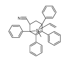 7-Vinyl-7-methyl-1,4,5,6-tetraphenyl-7-silabicyclo[2.2.1]hept-5-ene-2-carbonitrile结构式