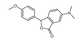 6-(dimethylamino)-3-(4-methoxyphenyl)-3H-2-benzofuran-1-one结构式