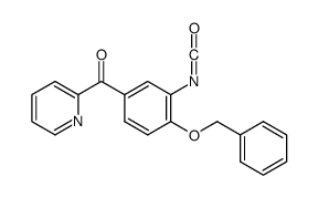 (3-isocyanato-4-phenylmethoxyphenyl)-pyridin-2-ylmethanone结构式