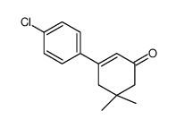 3-(4-chlorophenyl)-5,5-dimethylcyclohex-2-en-1-one Structure