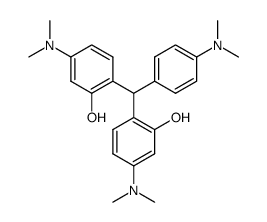 5,5'-bis-dimethylamino-2,2'-(4-dimethylamino-benzylidene)-di-phenol Structure