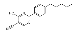 6-oxo-2-(4-pentyl-phenyl)-1,6-dihydro-pyrimidine-5-carbonitrile结构式