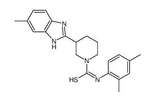 1-Piperidinecarbothioamide,N-(2,4-dimethylphenyl)-3-(5-methyl-1H-benzimidazol-2-yl)-(9CI) picture