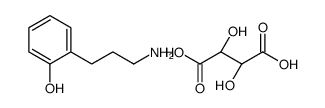 (S)-[[2-(hydroxyphenyl)-1-methyl]ethyl]ammonium [R-(R*,R*)]-tartrate Structure