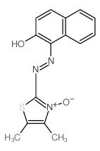 2-Naphthalenol,1-[2-(4,5-dimethyl-3-oxido-2-thiazolyl)diazenyl]-结构式
