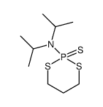 N,N-di(propan-2-yl)-2-sulfanylidene-1,3,2λ5-dithiaphosphinan-2-amine结构式