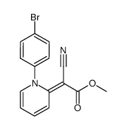 [1-(4-Bromo-phenyl)-1H-pyridin-(2E)-ylidene]-cyano-acetic acid methyl ester结构式