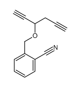 2-(hexa-1,5-diyn-3-yloxymethyl)benzonitrile结构式