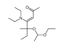 4-(diethylamino)-5-(1-ethoxyethoxy)-5-methylhept-3-en-2-one Structure