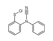 [2-(N-cyanoanilino)phenyl] thiohypochlorite结构式