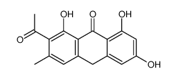 2-acetyl-1,6,8-trihydroxy-3-methyl-10H-anthracen-9-one Structure