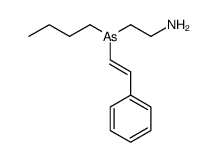 2-[butyl(2-phenylethenyl)arsanyl]ethanamine结构式