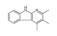 2,3,4-trimethyl-9H-pyrido[2,3-b]indole结构式