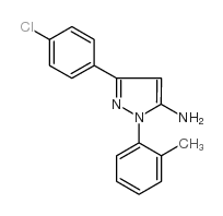 3-(4-chlorophenyl)-1-o-tolyl-1h-pyrazol-5-amine structure