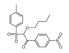 2-butoxy-2-(4-methylphenyl)sulfonyl-1-(4-nitrophenyl)ethanone结构式