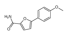 5-(4-methoxyphenyl)furan-2-carboxamide结构式