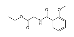 (2-Methoxy-benzoylamino)-acetic acid ethyl ester Structure