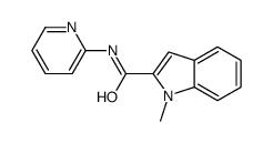 1-methyl-N-pyridin-2-ylindole-2-carboxamide Structure