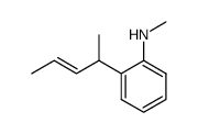 2-(1-methyl-2-butenyl)-N-methylaniline Structure
