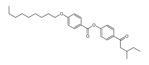 [4-(3-methylpentanoyl)phenyl] 4-nonoxybenzoate Structure