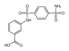 3-[(4-sulfamoylphenyl)sulfonylamino]benzoic acid Structure