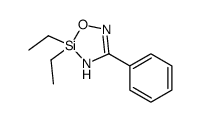 2,2-diethyl-4-phenyl-5H-1,3,5,2-oxadiazasilole结构式