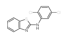 N-(2,5-dichlorophenyl)benzothiazol-2-amine结构式