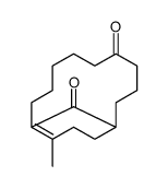 12-methylbicyclo[9.3.1]pentadec-11-ene-5,15-dione结构式