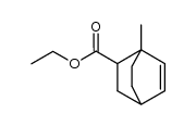 1-Methyl-bicyclo[2.2.2]oct-5-en-2-carbonsaeure-ethylester结构式